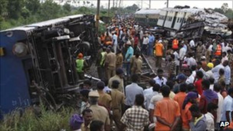 India reports 1,220 train crash deaths over five years - BBC News