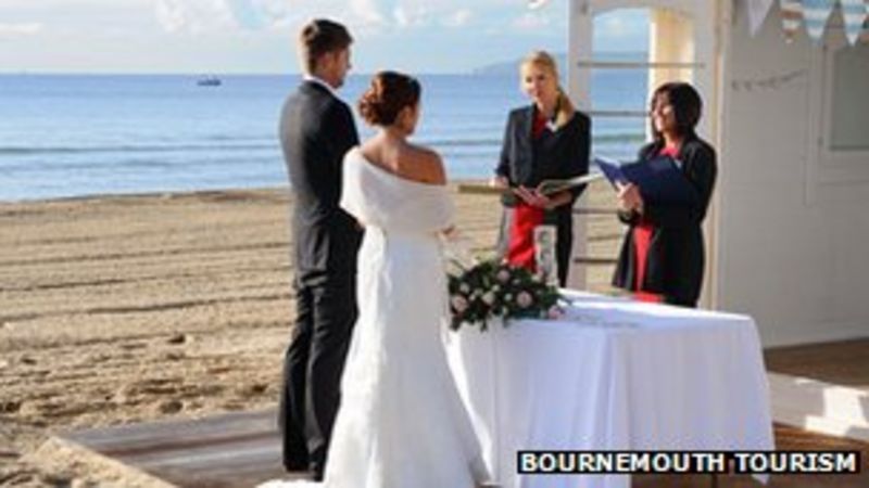 Bournemouth Beach Hut Chapel First To Host Weddings Bbc News