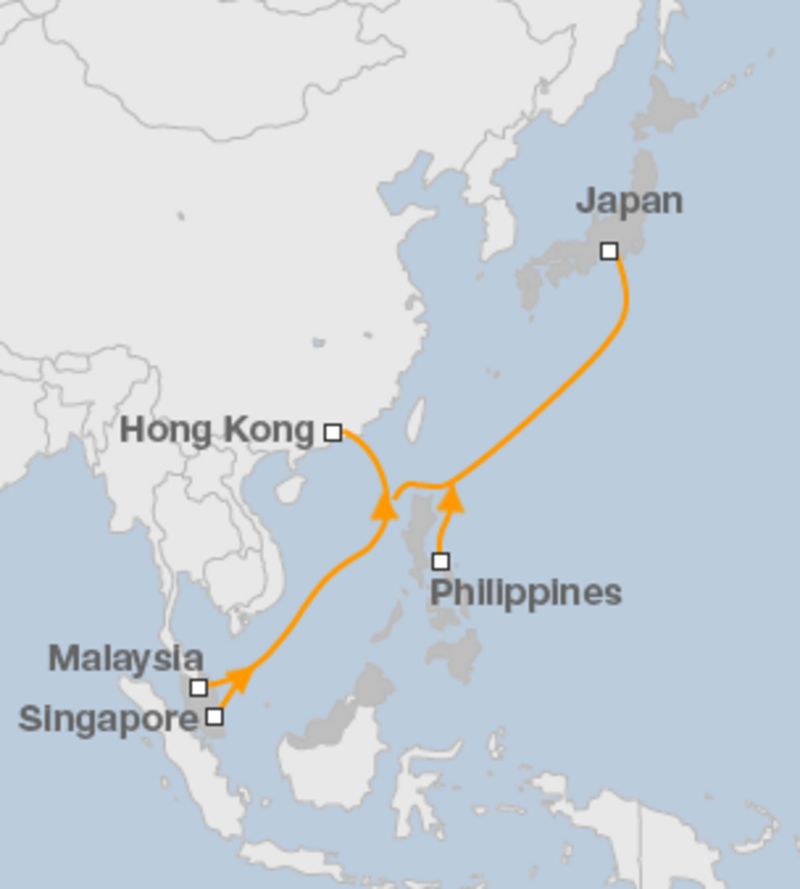 Asia's fastest data cable links Tokyo to Singapore - BBC News