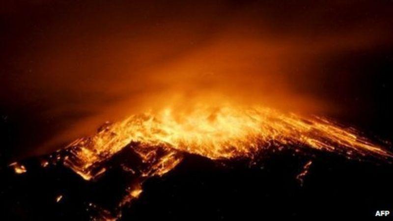 Explosions At Ecuador s Tungurahua Volcano BBC News