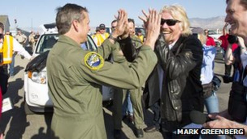 Sir Richard Branson's Virgin Galactic spaceship ignites ...