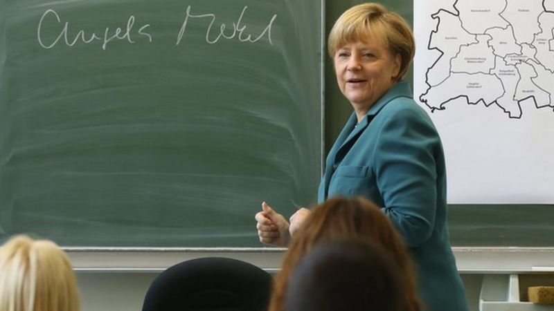 Pupils in Germany got a lesson from a very important person this week.