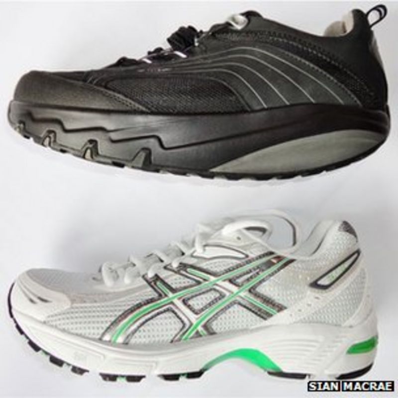 Curved soles 'no better' than trainers for back pain BBC News