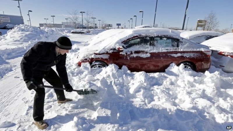 North America Arctic blast arrives in the east - BBC News