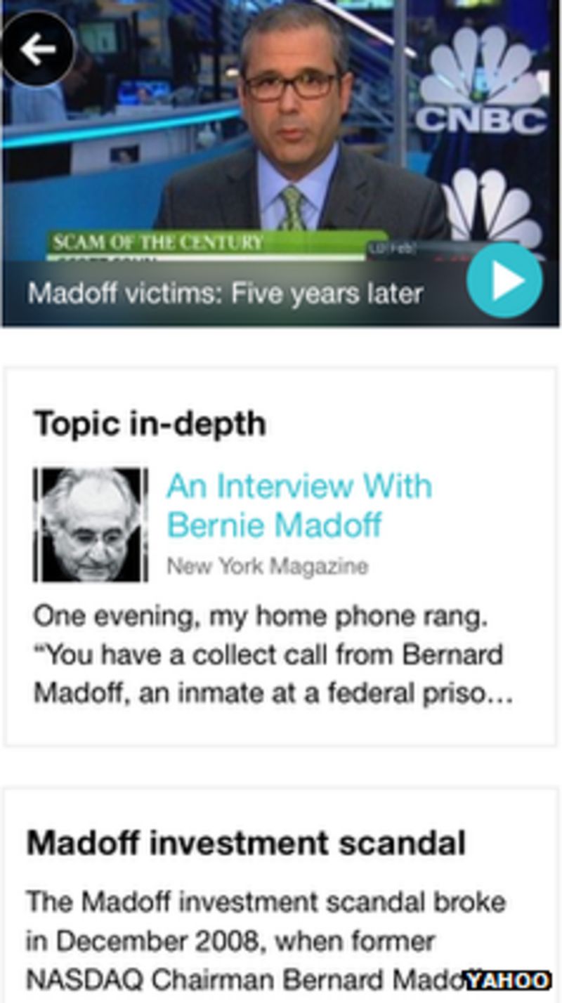 CES 2014: Yahoo unveils news summary app - BBC News