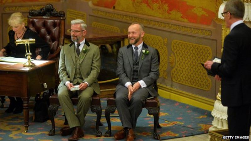 Same-sex Marriage Now Legal As First Couples Wed - BBC News