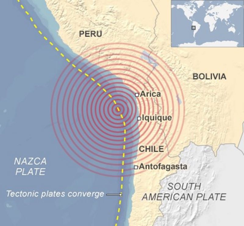 Where did the chile earthquake happen 2025