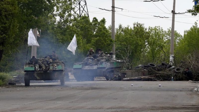 Ukraine Soldiers Killed In Renewed Sloviansk Fighting Bbc News