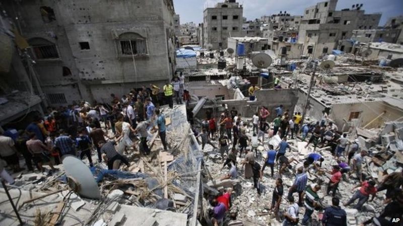 Gaza conflict: Israel and Hamas 'agree ceasefire' - BBC News