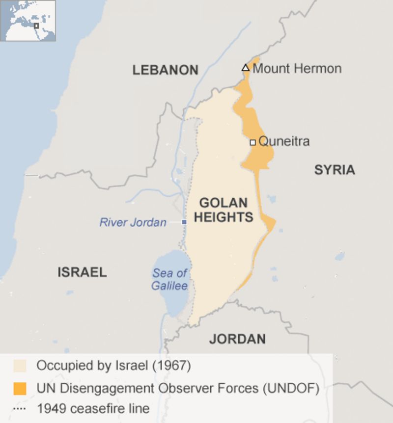 'Israel Strike' Kills Hezbollah Men In Syria's Golan Heights - BBC News