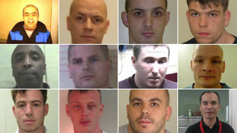 HMP Sudbury missing prisoners' pictures released by police - BBC News