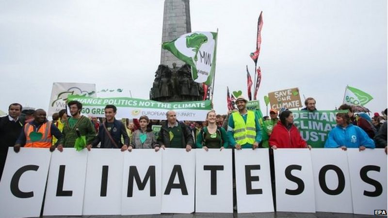 Climate Change Summit: Global Rallies Demand Action - BBC News