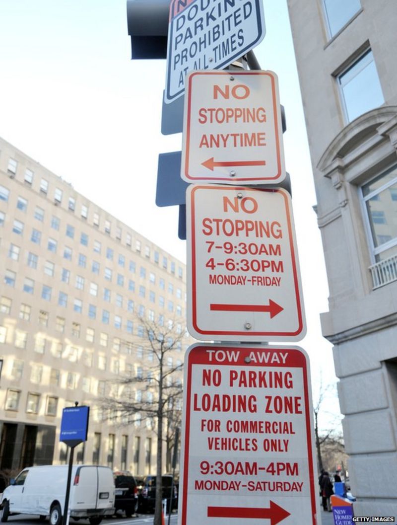The battle against confusing parking signs BBC News