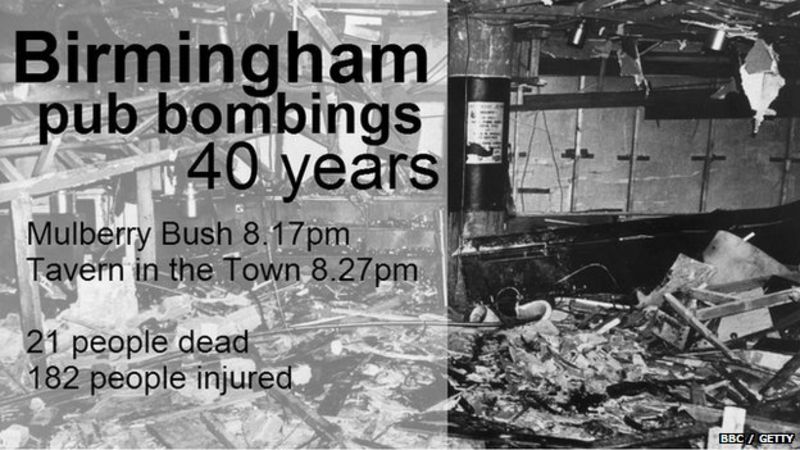 IRA Birmingham Pub Bombings Remembered 40 Years On - BBC News