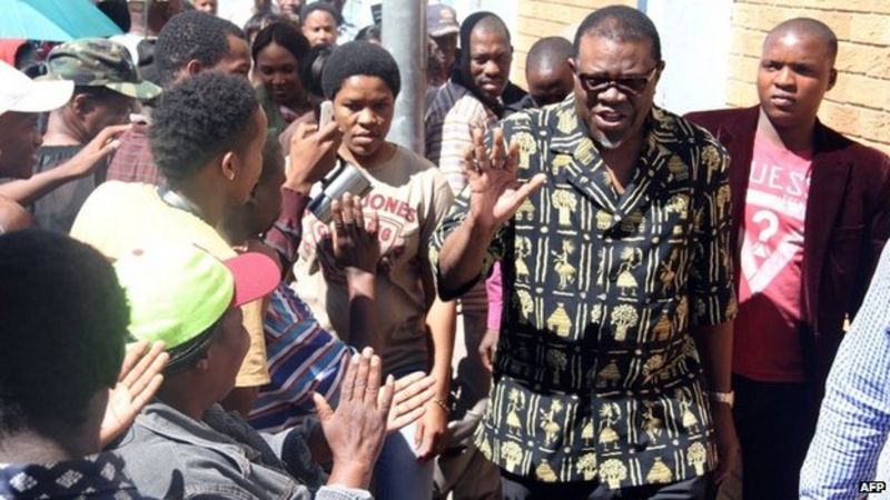 Namibian Presidential Election Won By Swapos Hage Geingob Bbc News