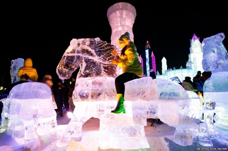 In pictures Harbin ice festival BBC News