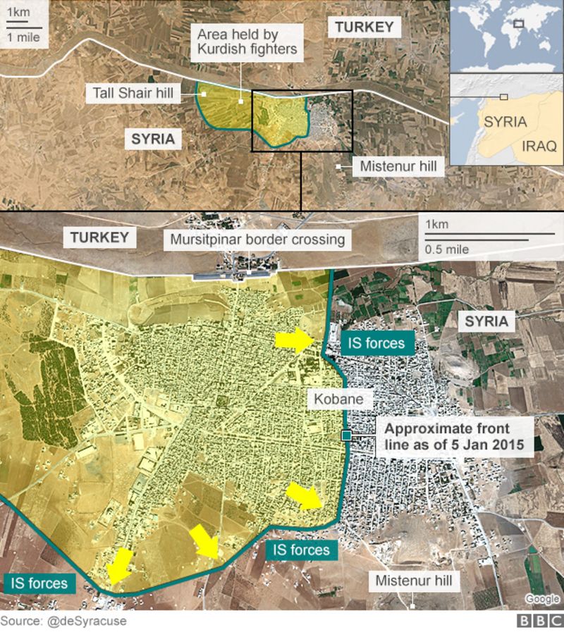 Islamic State: Kurds 'seize key Kobane district' - BBC News