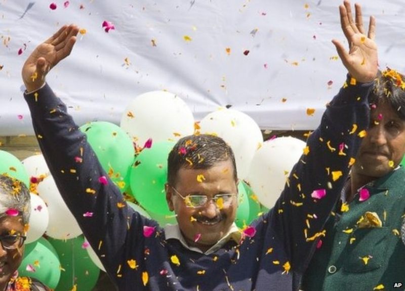 Delhi Election Arvind Kejriwal S Party Routs Modi S Bjp Bbc News Delhi Election Arvind Kejriwal S Party Routs Modi S Bjp Bbc News