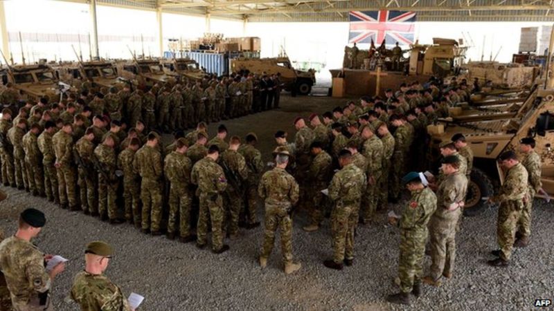 UK's Afghanistan war effort honoured in service - BBC News