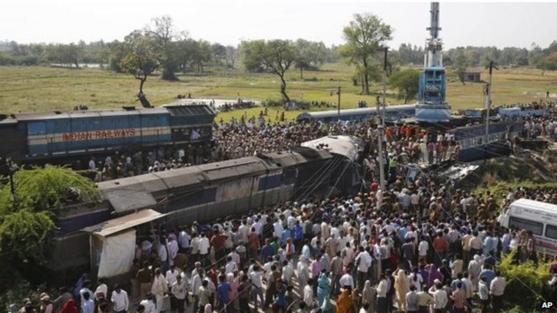 India train accident kills at least 34 in Uttar Pradesh - BBC News