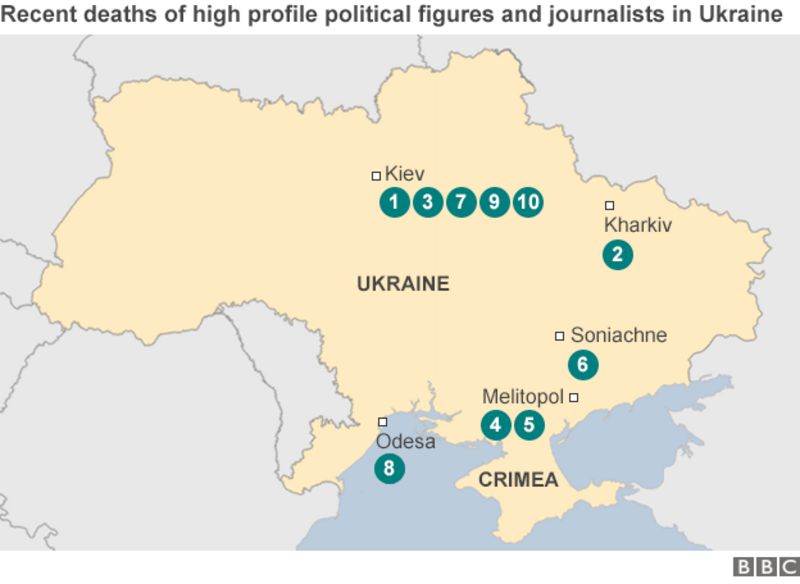 What's behind the highprofile deaths in Ukraine? BBC News