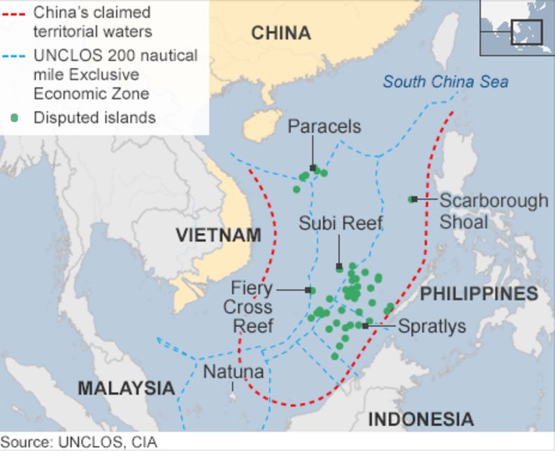 China to 'complete' South China Sea land reclamation - BBC News