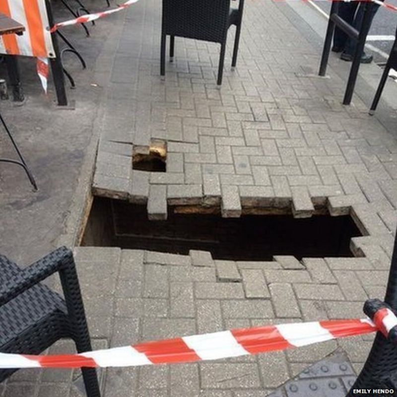 Why do holes keep appearing? BBC News