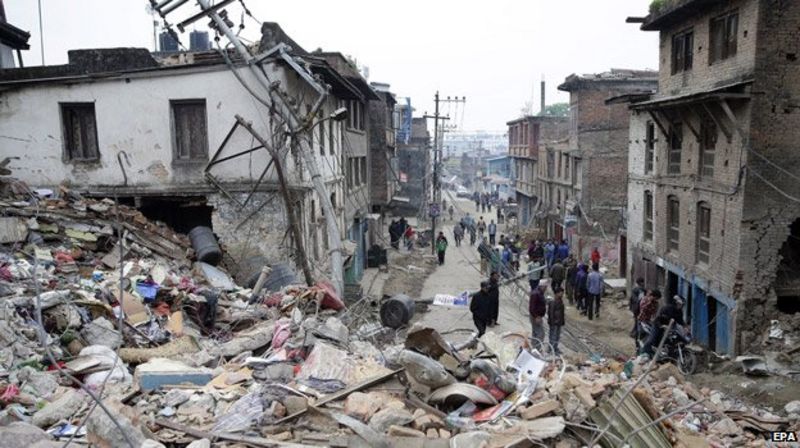 Nepal Earthquakes Devastation In Maps And Images Bbc News