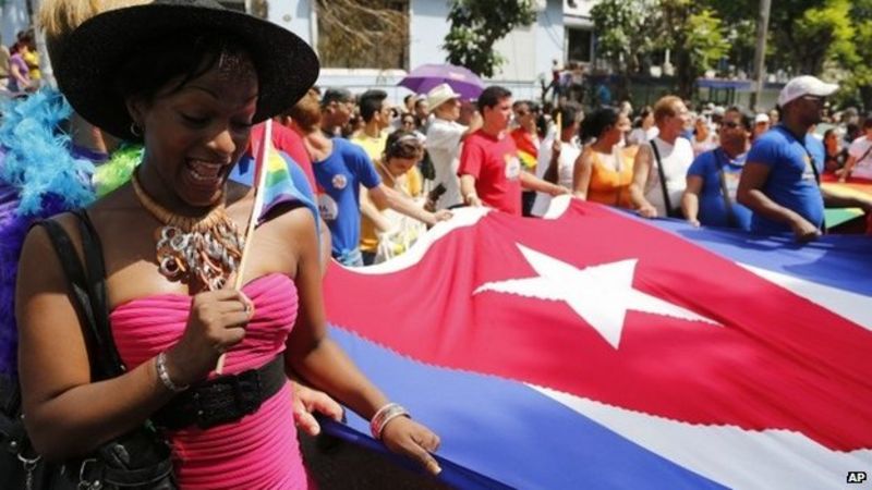 Cuba Gay Pride Calls For Same Sex Marriage To Become Legal Bbc News 1325