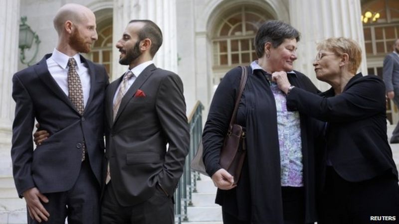 Us Appeals Court Blocks Utah Gay Marriage Ban Bbc News