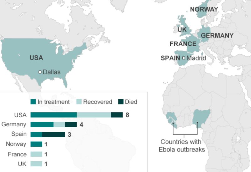 Ebola Outbreak Jet Passenger Alert Over Us Nurse Bbc News