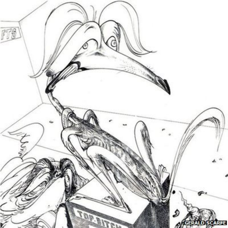 Gerald Scarfes Controversial Margaret Thatcher Cartoons On Show Bbc News