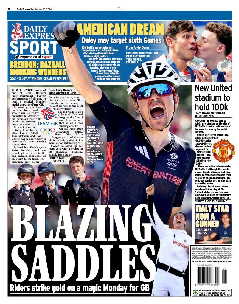 Express back page