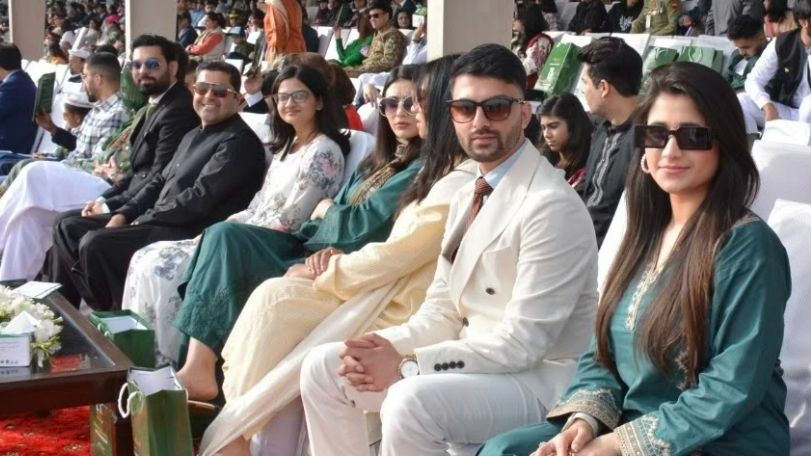 Mr Al-Hadeed and his loved ones at the Pride of Pakistan event