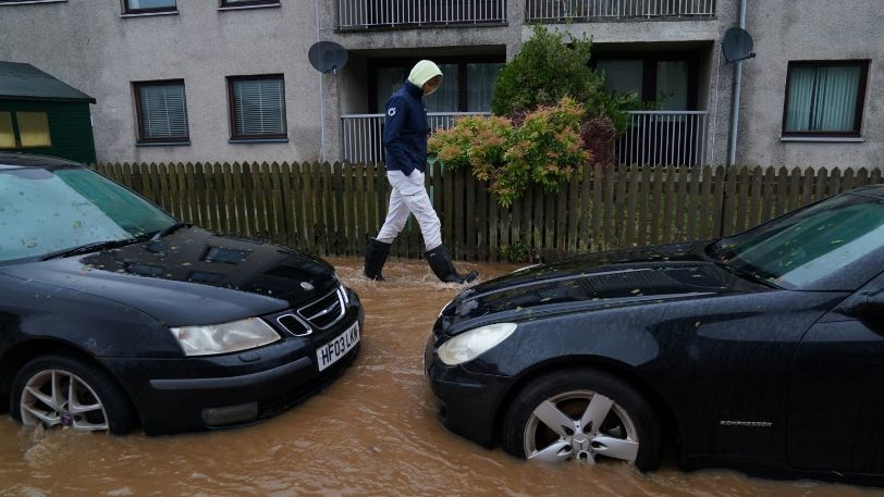 man in flood