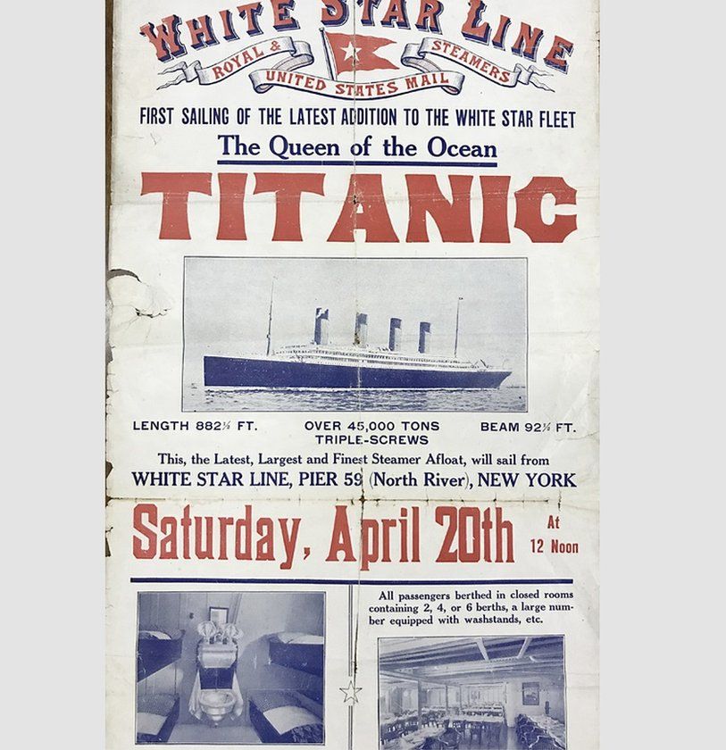 Rare Titanic Poster Sold For 62 000 At Auction c News