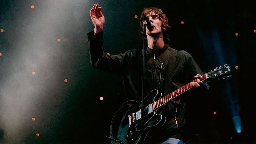 Richard Ashcroft playing with The Verve at Haigh Hall in 1998