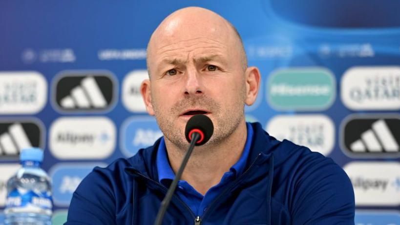 Lee Carsley at a press conference