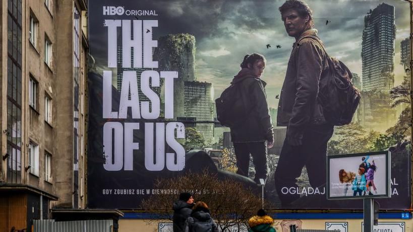 A billboard advertising The Last of Us