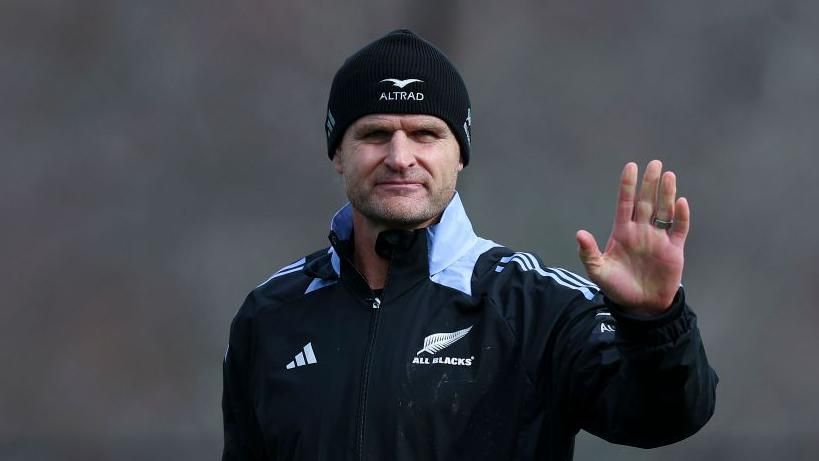 Scott Robertson during a New Zealand training session