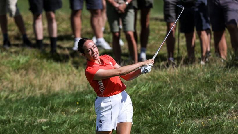 Georgia Hall successful action connected 2nd time of women's Olympics golf