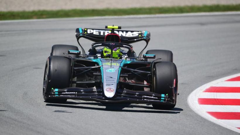Lewis Hamilton in Spanish Grand Prix practice
