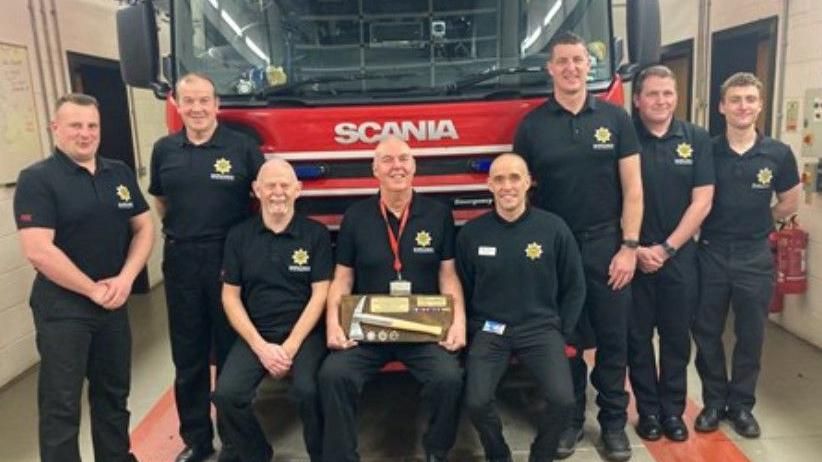 Firefighters at Loggerheads Community Fire Station