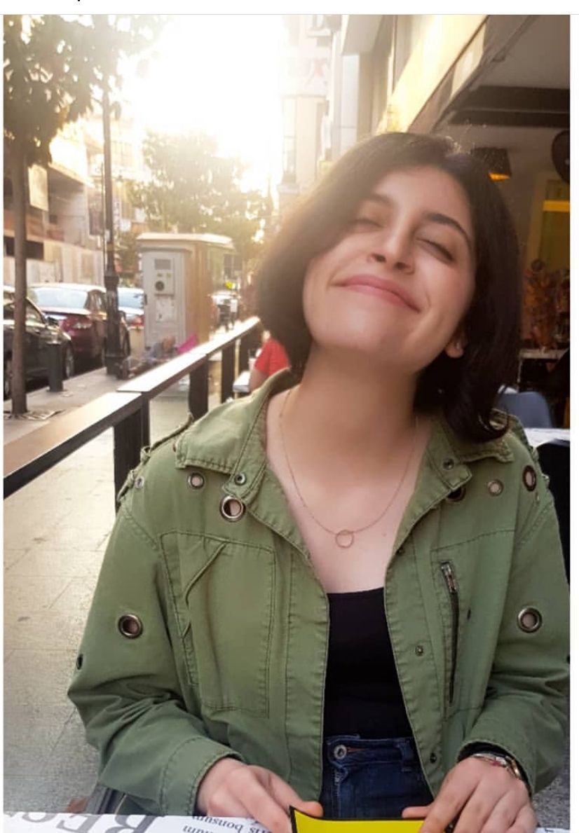 Tala as a student in Beirut