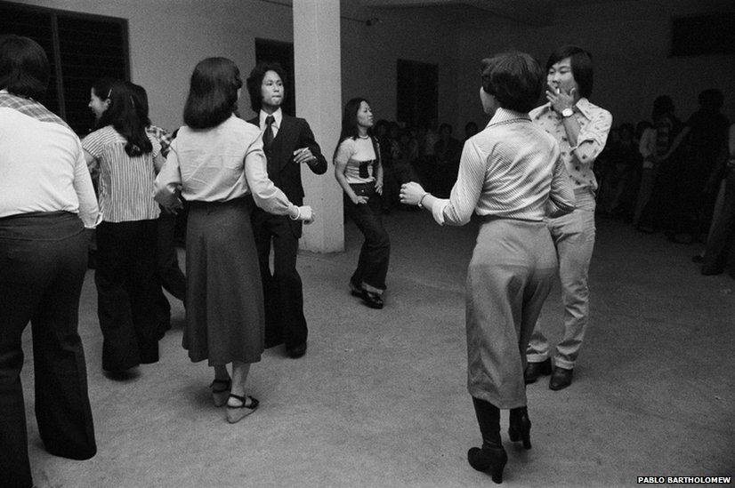 Christmas dance, Chinatown, 1978