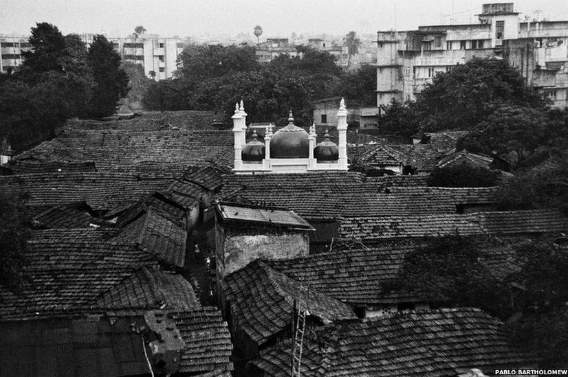 A mosque in a slum