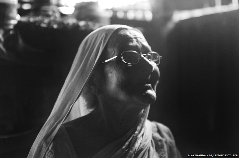 Sadhana Chakravarty in her kitchen