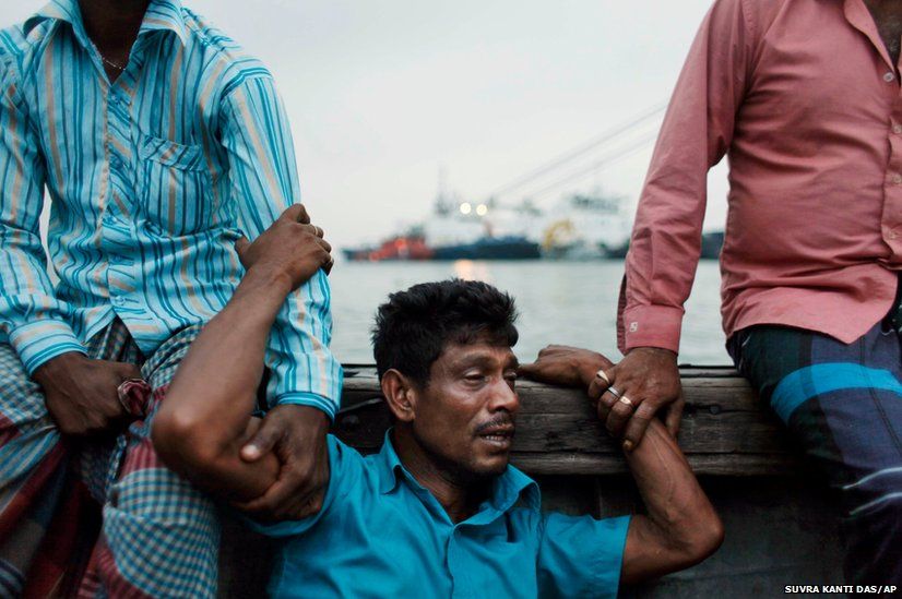 A Bangladeshi man mourns for his missing brother