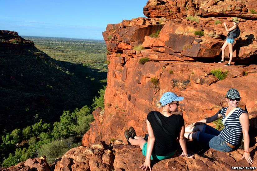 Women in Kings Canyon, Northern Territory
