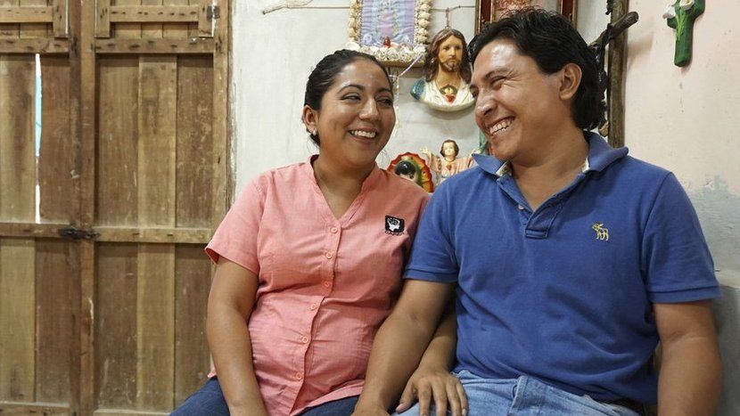 Raimundo, 28, and his wife Lucia, 29